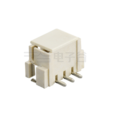 Pitch2.50mm 180°单排立贴 无卤Wafer 3Pin 本色 镀亮锡