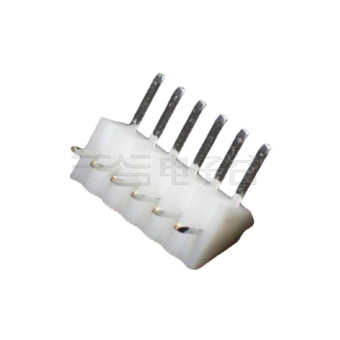 Pitch 2.50mm 单排卧插 Wafer 06Pin 本色 亮锡