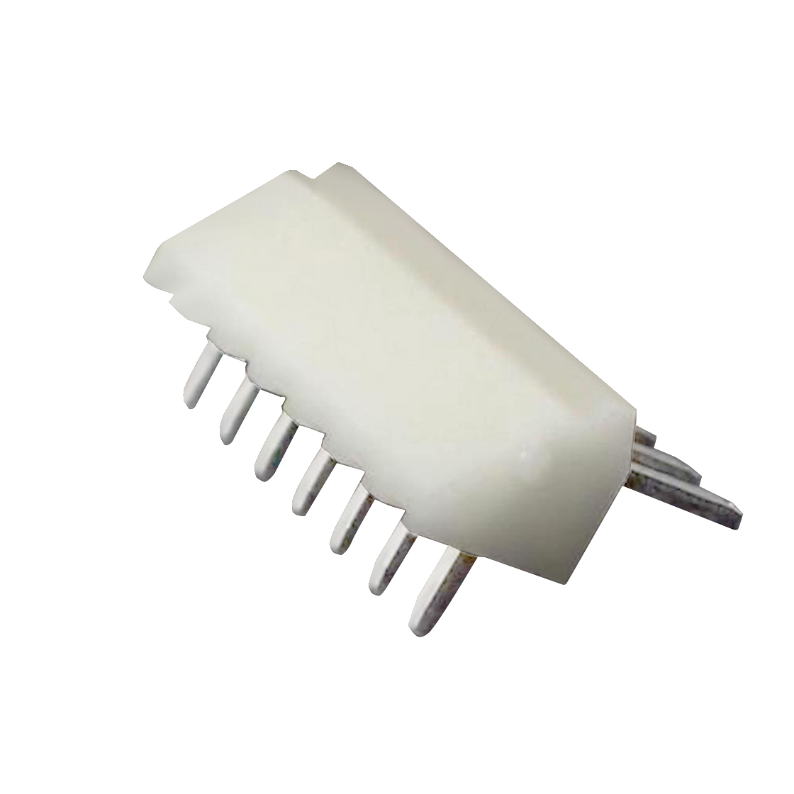 Pitch 2.50mm 单排卧插 Wafer 07Pin 本色 亮锡