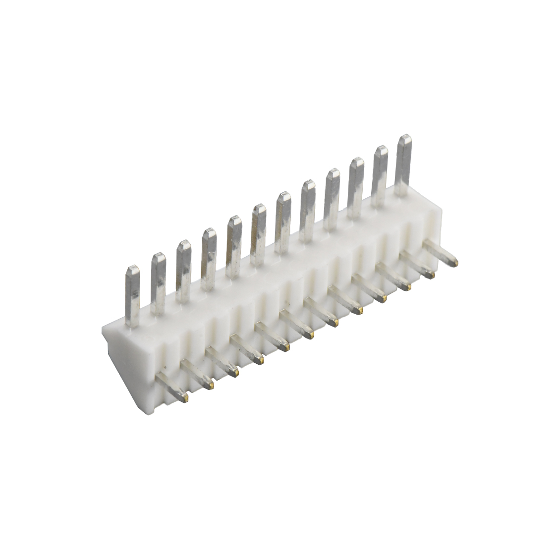 Pitch 2.50mm 单排卧插 Wafer 12Pin 本色 亮锡
