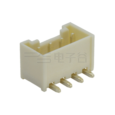 Pitch 3.96mm 90° 单排卧插 Wafer 04Pin 黑色 PA9T UL94V-0
