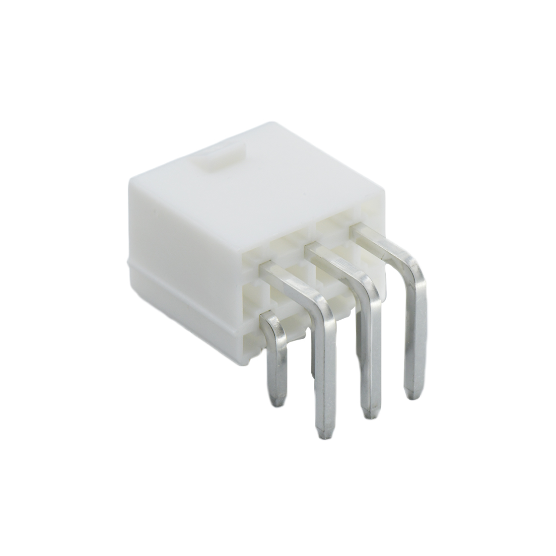 Pitch 4.2mm 双排 90°DIP Wafer 实心针 2X3Pin 本色 亮锡