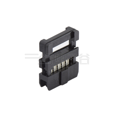 Pitch 2.0mm 180º常规款双排 IDC 三件套 2x5P 黑色 PBT,94V-0 镀半金G/F