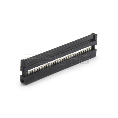 Pitch 2.0mm 180º常规款双排 IDC 三件套 2x30P 黑色 PBT,94V-0 镀半金G/F