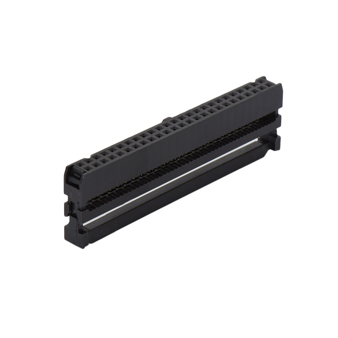 Pitch 2.54mm 180° 双排 DIP IDC 三件套 2X25P 黑色 镀半金G/F