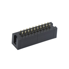 Pitch 2.54mm 180° 双排 DIP+CAP 简牛 PC:3.3MM 卷装