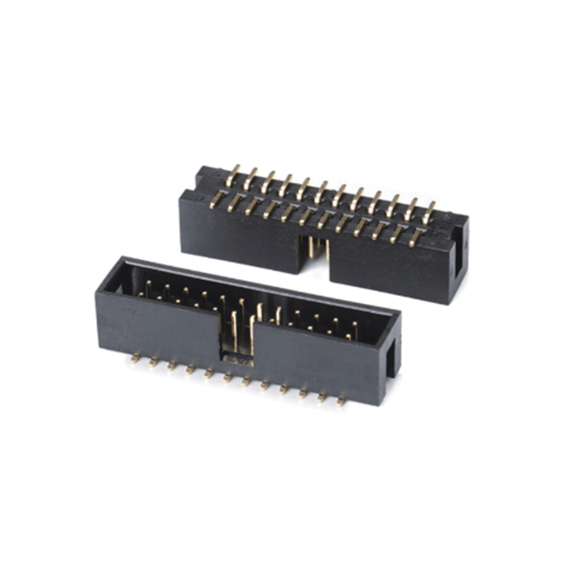 Pitch 2.54mm 180° 双排 简牛 PC:10.25MM