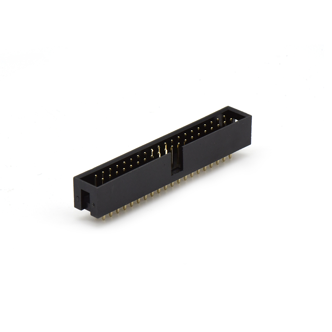 Pitch 2.54mm 180° 双排 DIP 简牛 PC:3.3MM 盘装