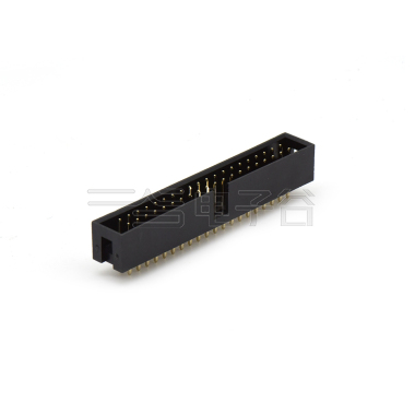 Pitch 2.54mm 180°双排DIP简牛 PC:3.3 2X20P黑色PBT镀全金G/F