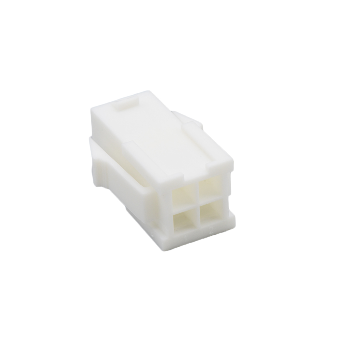 Pitch 4.2mm Female 双排 Housing 有耳 2X2Pin 本色