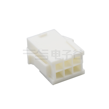 Pitch 4.2mm Female 双排 Housing 有耳 2X3Pin 本色