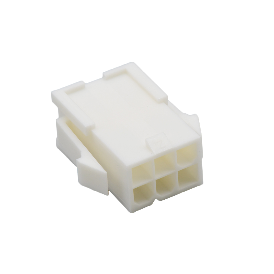 Pitch 4.2mm Female 双排 Housing 有耳 2X3Pin 本色