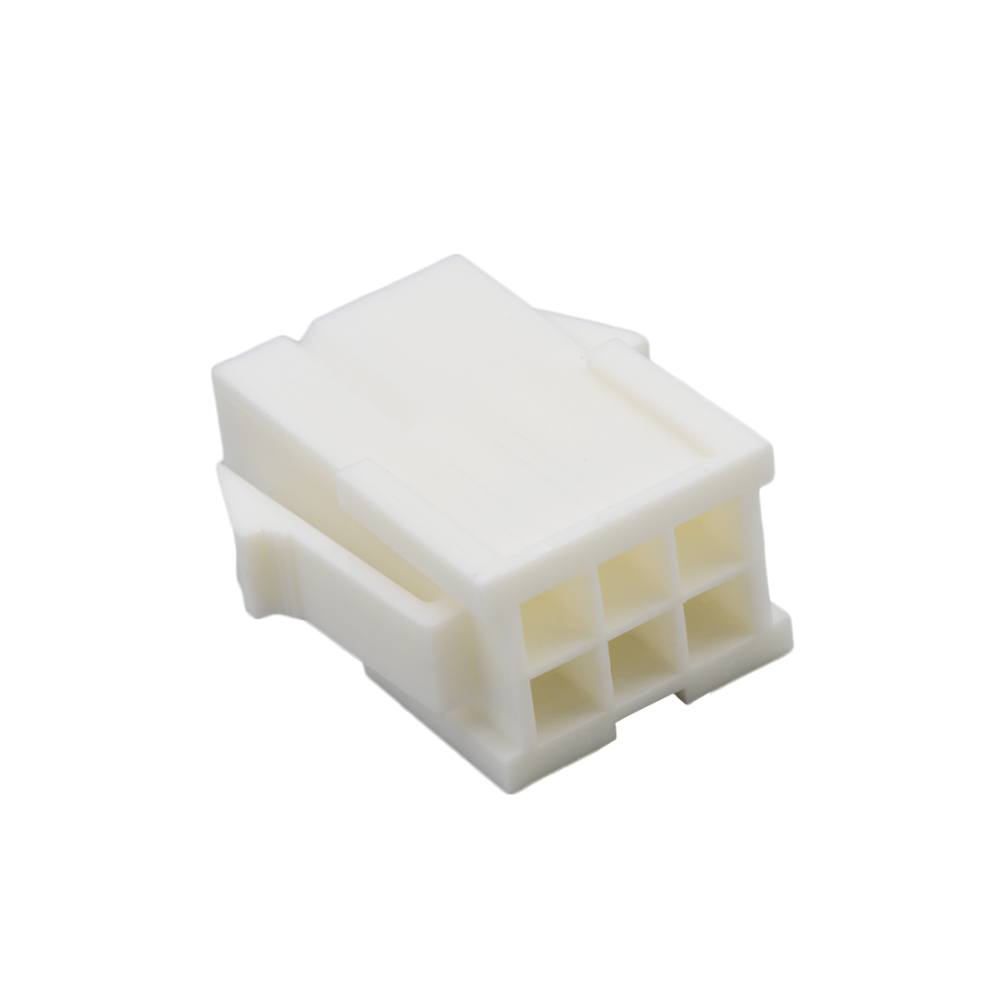 Pitch 4.2mm Female 双排 Housing 有耳 2X3Pin 本色