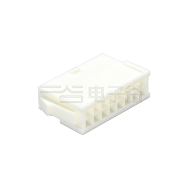 Pitch 4.20mm Female 双排 Housing 无耳 2X8Pin 本色 PA66,94V-2