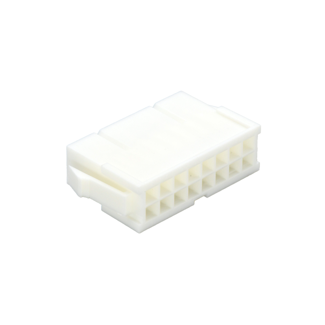 Pitch 4.20mm Female 双排 Housing 无耳 2X8Pin 本色 PA66,94V-2