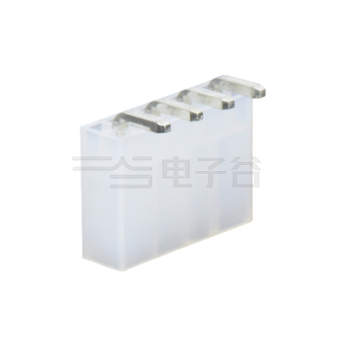 Pitch 4.2mm 单排 90°DIP Wafer 实心针 4Pin 本色 亮锡