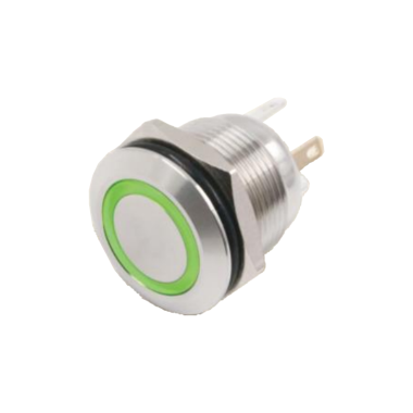 H050-G-24 H050系列 Φ12不锈钢金属按钮(带灯)