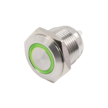 H051-G-220 H051系列 Φ16不锈钢金属按钮(带灯)