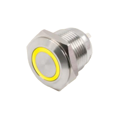 H051-Y-24 H051系列 Φ16不锈钢金属按钮(带灯)