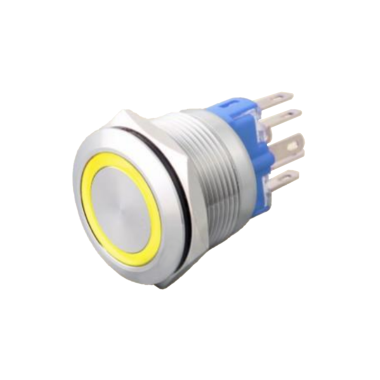 H053-Y-24 H053系列 Φ22不锈钢金属按钮(带灯)