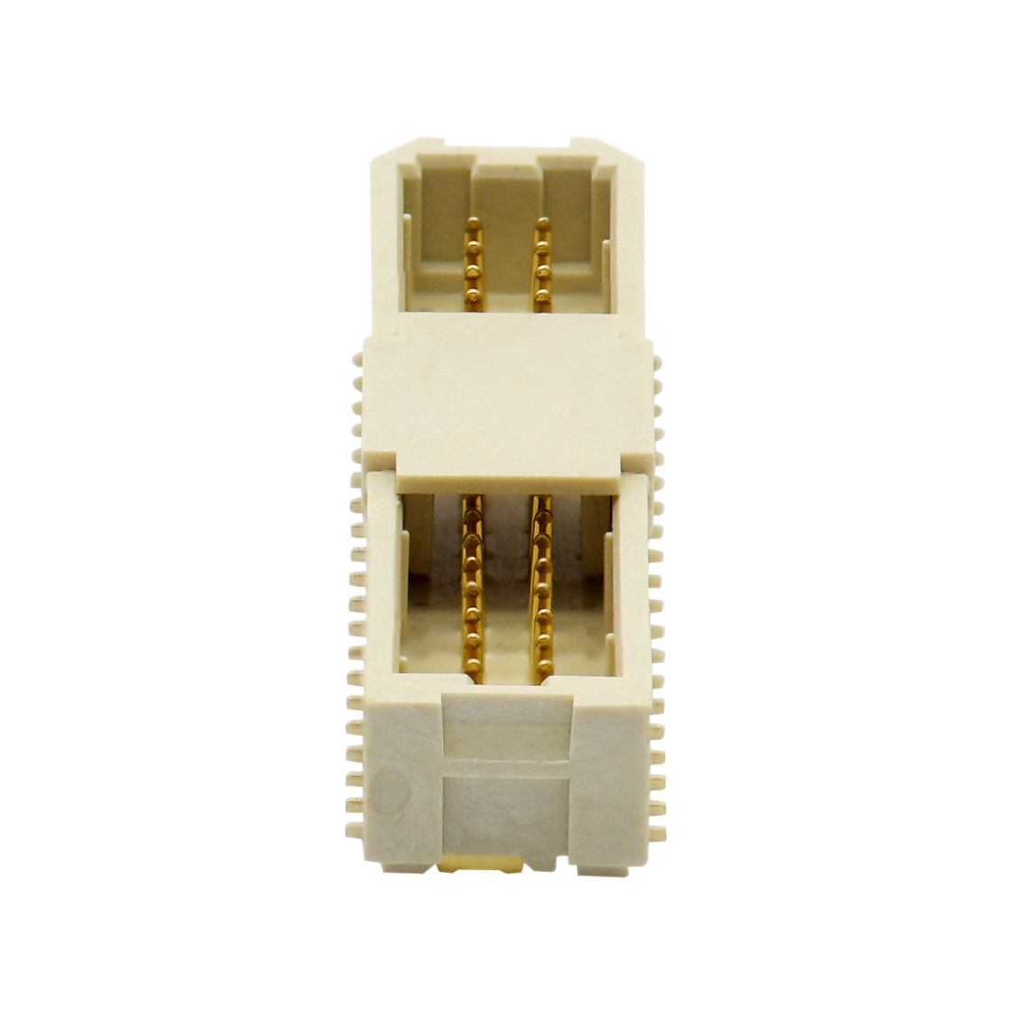 Pitch 1.00mm 180° 双排带扣加强 SMT型 Wafer 2×20Pin 本色 HF